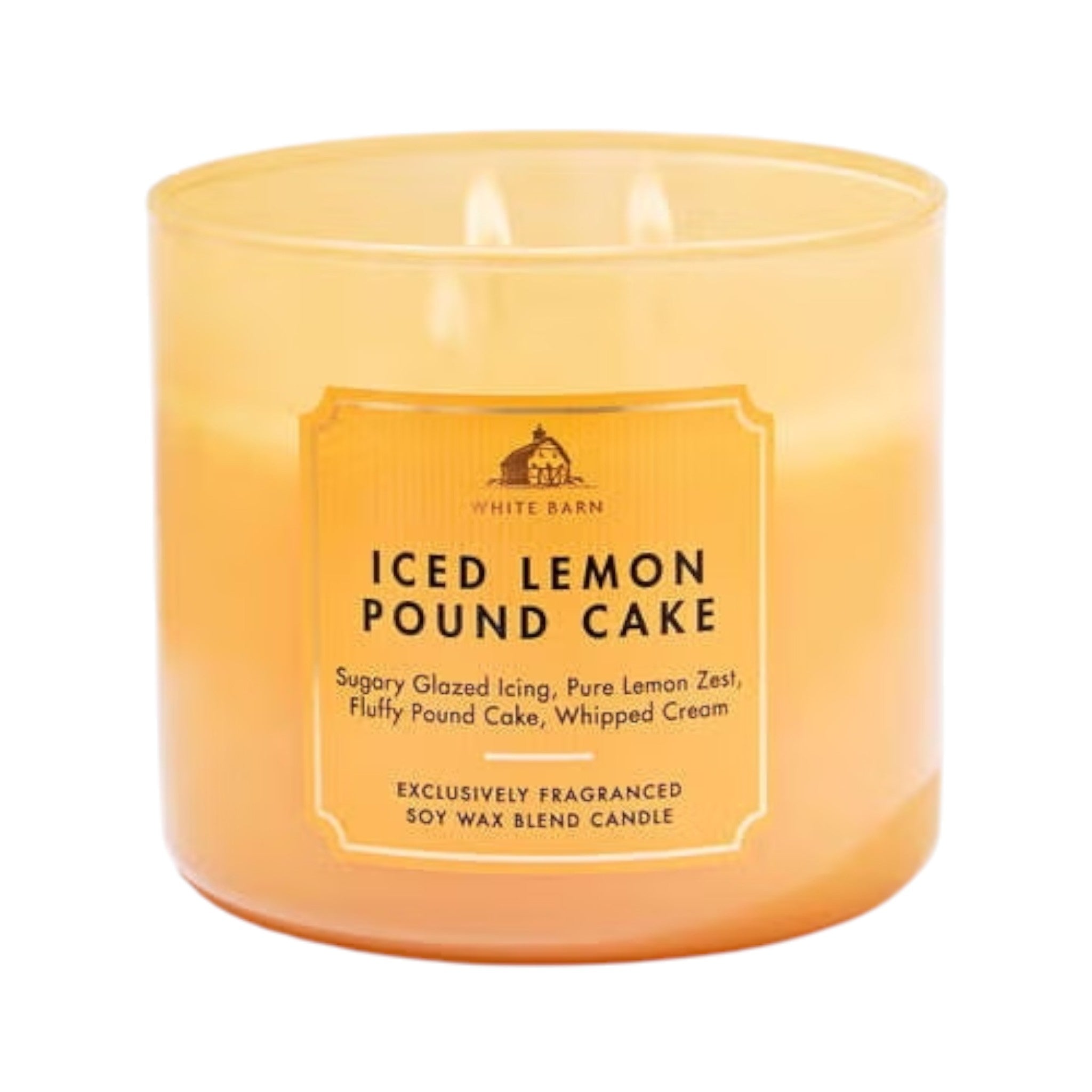Vela Grande Bath and Body Works Iced Lemon Pund Cake