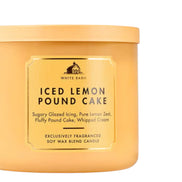 Vela Grande Bath and Body Works Iced Lemon Pund Cake