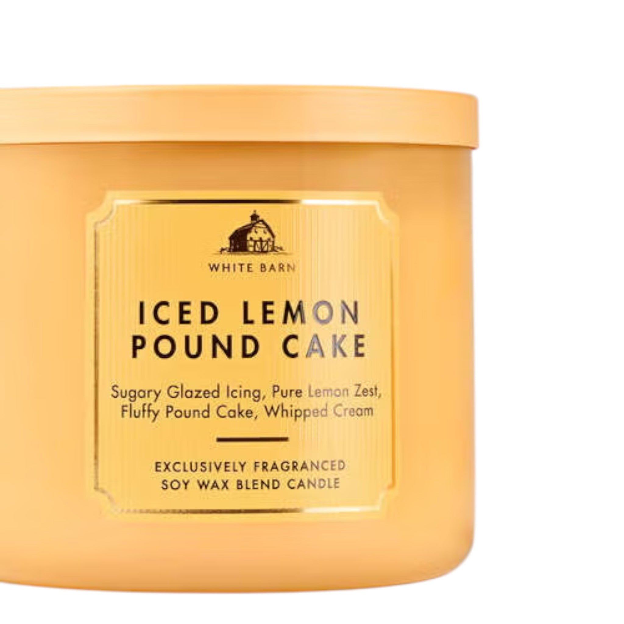 Vela Grande Bath and Body Works Iced Lemon Pund Cake